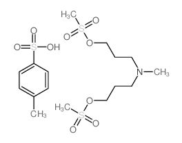 1-Propanol, 3, 3- (methylimino)di-, dimethanesulfonate (ester), p-toluenesulfonate Structure