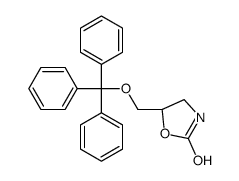 (5S)-5-(trityloxymethyl)-1,3-oxazolidin-2-one结构式