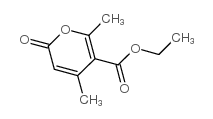 5-Carbethoxy-4,6-dimethyl-2-pyrone structure