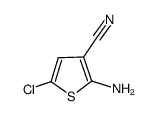 3-Thiophenecarbonitrile,2-amino-5-chloro- Structure