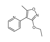 Pyridine, 2-(3-ethoxy-5-methyl-4-isoxazolyl)- (9CI)结构式