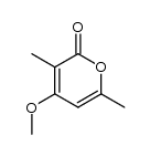 4-methoxy-3,6-dimethyl-2H-pyran-2-one结构式