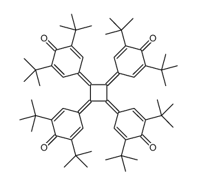 4,4',4'',4'''-(Cyclobutane-1,2,3,4-tetrylidene)tetrakis(2,6-di-tert-butyl-2,5-cyclohexadiene-1-one) Structure