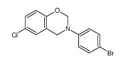 3-(4-BROMOPHENYL)-6-CHLORO-3,4-DIHYDRO-2H-BENZO[E][1,3]OXAZINE Structure