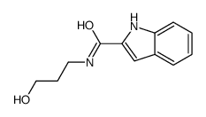 N-(3-Hydroxypropyl)-1H-indole-2-carboxamide structure