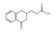3-(4-oxotetralin-2-yl)propanoic acid structure