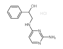 2-[(2-aminopyrimidin-4-yl)amino]-1-phenyl-ethanol Structure