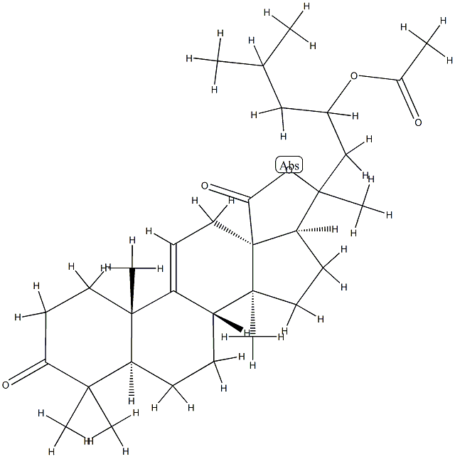 (20ξ)-23-(Acetyloxy)-20-hydroxy-3-oxo-5α-lanost-9(11)-en-18-oic acid γ-lactone picture