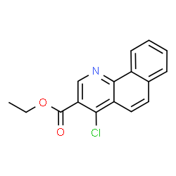 Benzo[h]quinoline-3-carboxylic acid, 4-chloro-, ethyl ester Structure