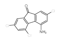 4-amino-2,5,7-trichloro-fluoren-9-one结构式