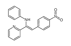 N-[2-(4-nitro-phenyl)-1-pyridin-2-yl-vinyl]-aniline Structure