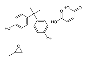 (Z)-but-2-enedioic acid,4-[2-(4-hydroxyphenyl)propan-2-yl]phenol,2-methyloxirane结构式