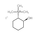 Cyclohexanaminium,2-hydroxy-N,N,N-trimethyl-, iodide, trans- (9CI) Structure
