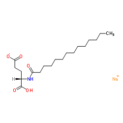 Myristoyl glutamic acid sodium structure