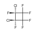 trans-1,2-dichlorohexafluorocyclobutane Structure