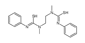 1-methyl-1-[2-[methyl(phenylcarbamothioyl)amino]ethyl]-3-phenylthiourea结构式