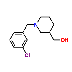 [1-(3-Chlorobenzyl)-3-piperidinyl]methanol Structure