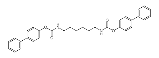 N,N'-hexanediyl-bis-carbamic acid bis-biphenyl-4-yl ester Structure