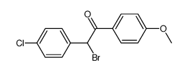 α-bromo-4'-chloro-4-methoxy-deoxybenzoin Structure