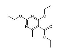 2,4-diethoxy-6-methyl-pyrimidine-5-carboxylic acid ethyl ester结构式