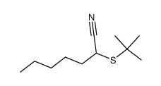 2-(tert-butylthio)heptanenitrile结构式