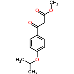 3-(4-ISOPROPOXY-PHENYL)-3-OXO-PROPIONIC ACID METHYL ESTER结构式