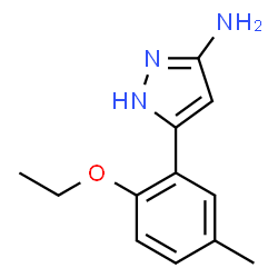 1H-Pyrazol-3-amine,5-(2-ethoxy-5-methylphenyl)-(9CI) picture