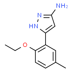 1H-Pyrazol-3-amine,5-(2-ethoxy-5-methylphenyl)-(9CI) Structure