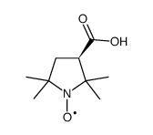 (+)-3-Carboxy-2,2,5,5-tetramethylpyrrolidinyl-1-oxy structure