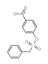 Benzenemethanesulfonicacid, 4-nitrophenyl ester Structure
