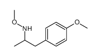N-methoxy-1-(4-methoxyphenyl)propan-2-amine Structure
