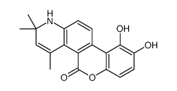9,10-dihydroxy-2,2,4-trimethyl-1H-chromeno[3,4-f]quinolin-5-one结构式