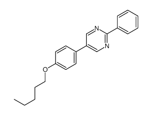 5-(4-pentoxyphenyl)-2-phenylpyrimidine结构式