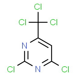 2,4-dichloro-6-trichloromethyl-pyrimidine结构式