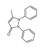 1,2-dihydro-5-methyl-1,2-diphenyl-3H-pyrazol-3-one Structure