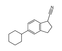 5-Cyclohexyl-1-indancarbonitrile Structure