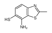 6-Benzothiazolethiol,7-amino-2-methyl-(7CI,8CI) structure