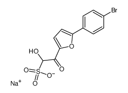 2-[5-(4-bromo-phenyl)-furan-2-yl]-1-hydroxy-2-oxo-ethanesulfonic acid, sodium salt结构式