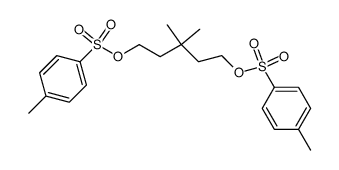 3,3-dimethylpentane-1,5-diyl bis(4-methylbenzenesulfonate)结构式