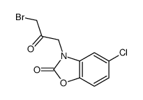 3-(3-bromo-2-oxopropyl)-5-chloro-1,3-benzoxazol-2-one Structure