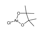 2-chloro-4,4,5,5-tetramethyl-1,3,2-dioxarsolane结构式