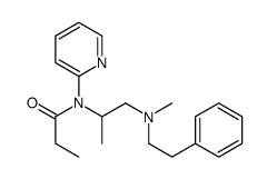 N-[1-[methyl(2-phenylethyl)amino]propan-2-yl]-N-pyridin-2-ylpropanamide Structure