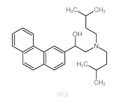 2-(bis(3-methylbutyl)amino)-1-phenanthren-3-yl-ethanol结构式