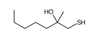 2-methyl-1-sulfanylheptan-2-ol Structure