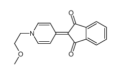 2-[1-(2-Methoxyethyl)pyridin-4(1H)-ylidene]-1,3-indanedione structure