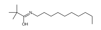 N-decyl-2,2-dimethylpropanamide结构式