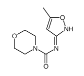 N-(5-methyl-1,2-oxazol-3-yl)morpholine-4-carboxamide结构式
