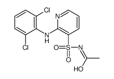 N-[2-(2,6-dichloroanilino)pyridin-3-yl]sulfonylacetamide结构式