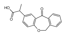 6,11-dihydro-α-methyl-11-oxodibenz[b,e]oxepin-2-acetic acid结构式