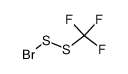 bromo(trifluoromethyl)disulphane结构式